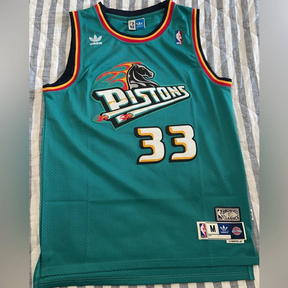 NBA Grant Hill Detroit Pistons Hardwood Classics Swingman Jersey Adidas Medium